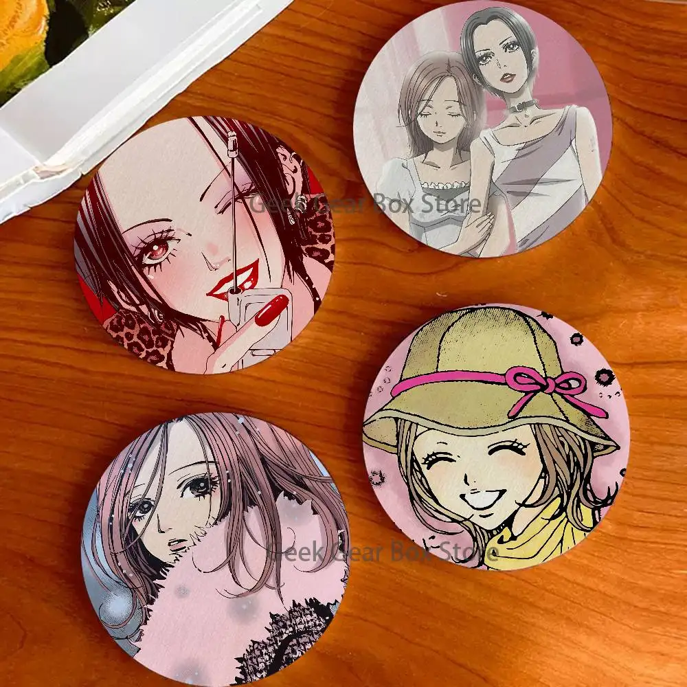 

Anime N-Nana Osakis and Hachis 2D Pattern round Wooden Coaster Decorative Coffee Cup for Use in Coffee Shops Bars Wine Beer