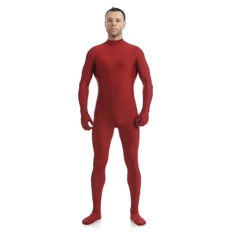 Uomo spandex Zentai seconda pelle tuta donna Zentai vestito personalizzato plus size tuta attillata costume intero costume cosplay