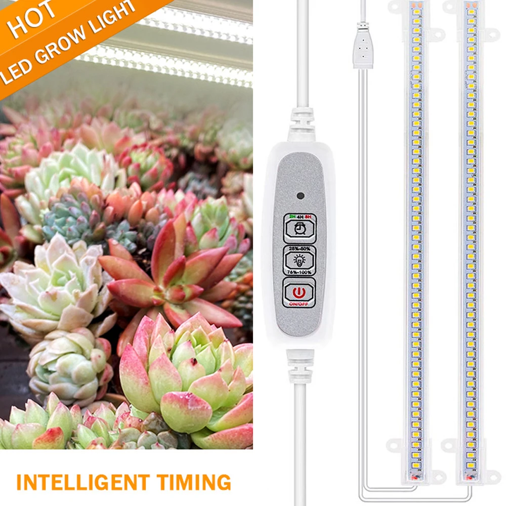 

USB Timer Phyto Lamp Indoor Led Grow Light For Plants Dimmable LED Lamp Phytolamps Full Spectrum Hydroponics Growing Lamps