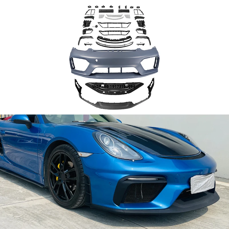 

2017-2019 Car Upgrade Front Bumper Assembly Kit with Fog Light New Condition Fit for 718 981 Spydes Style