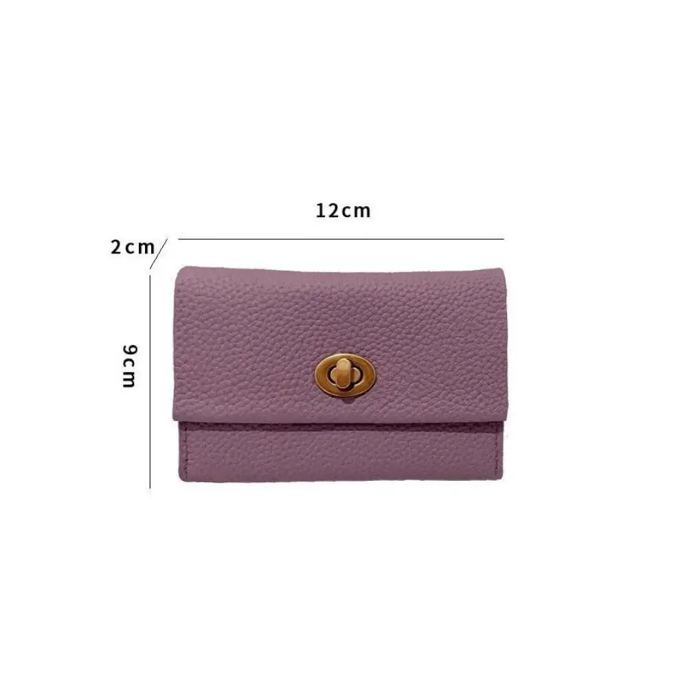 High-end 2 Folds Short Coin Purse PU Leather Retro Wallet Money Bag INS Style Card Wallets for Girls Students Gift