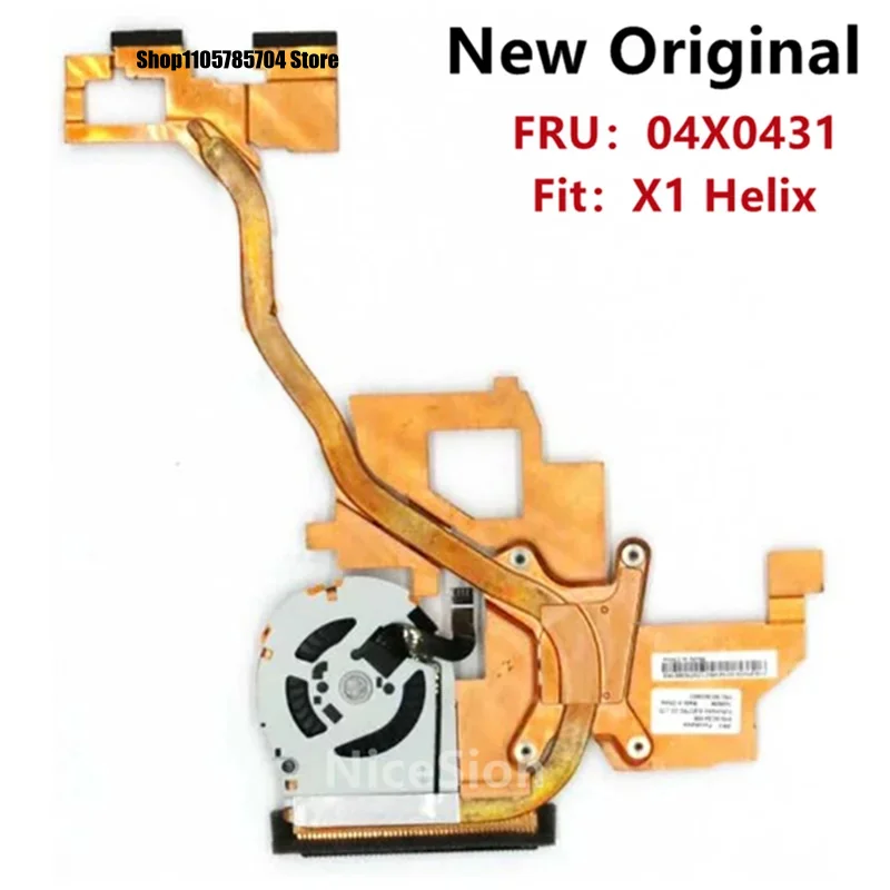 DL New Original For Laptop Lenovo ThinkPad X1 Helix CPU Cooling Fan Heatsink Radiator Cooler FRU PN:04X0431