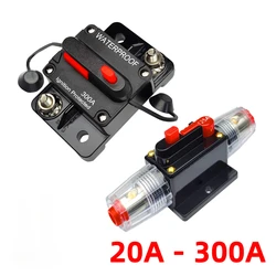 20A to 300A 12V-48V Circuit Breaker Power Protect Fuse Trolling with Manual Reset Waterproof Car Boat Manual 30A 80A 100A 300A