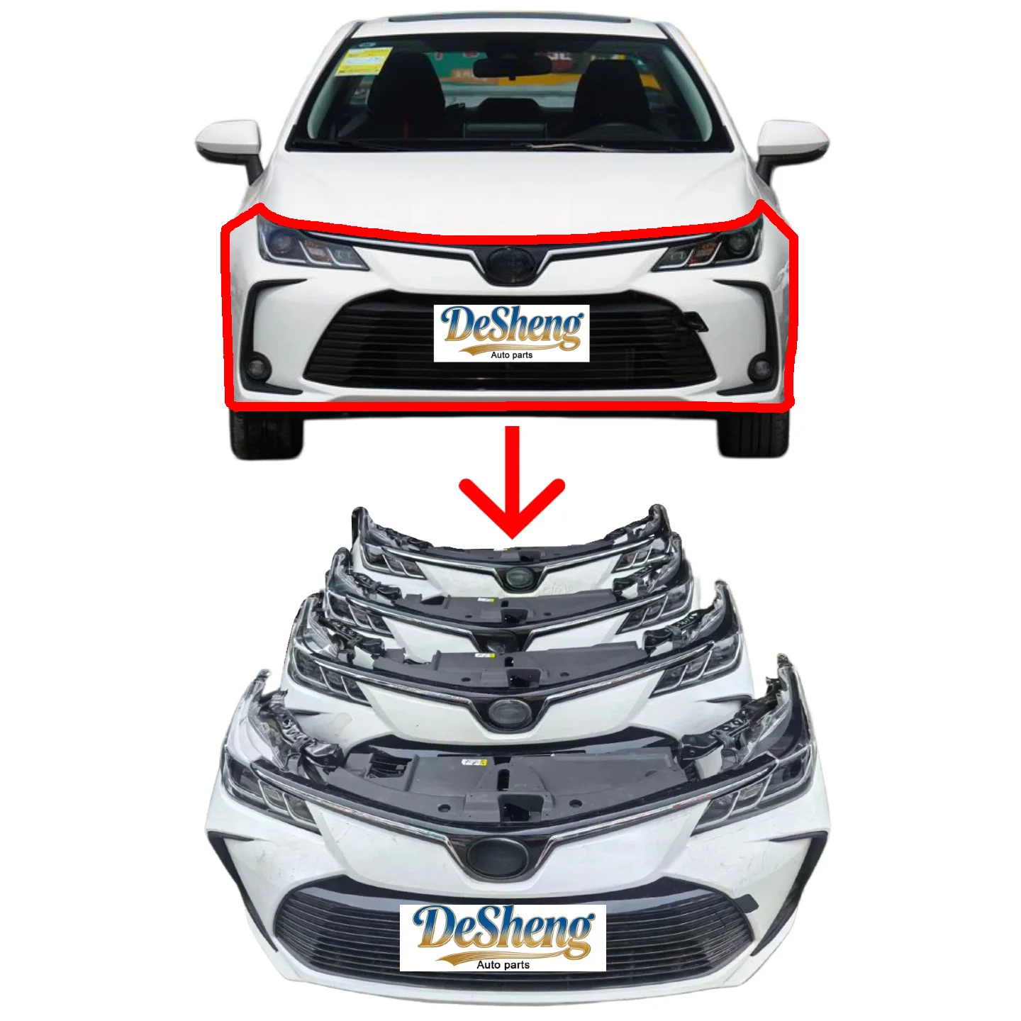 Volume Discounts Available for  Corolla Front Bumpers, Headlights, Grilles, Radiators, and Louversdurable and Reliable.