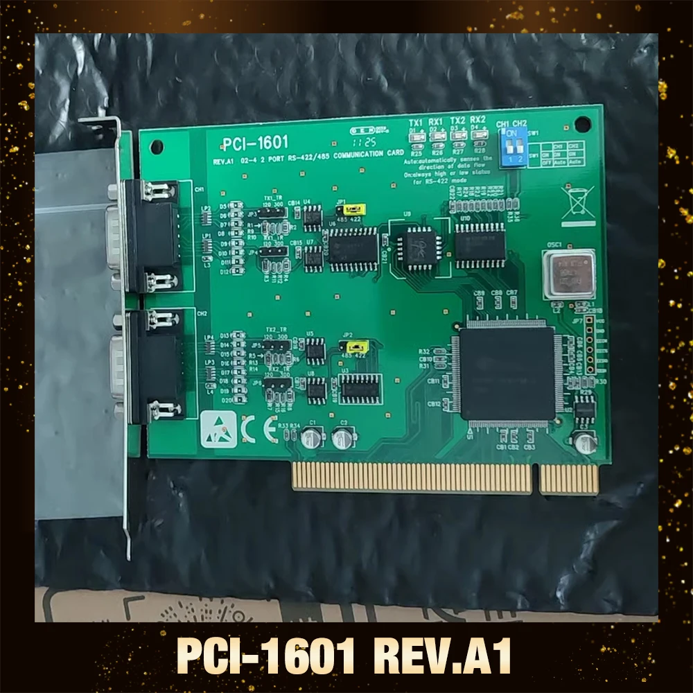 For Advantech PCI-1601 REV.A1 02-4 2-port RS-485/422 data acquisition card