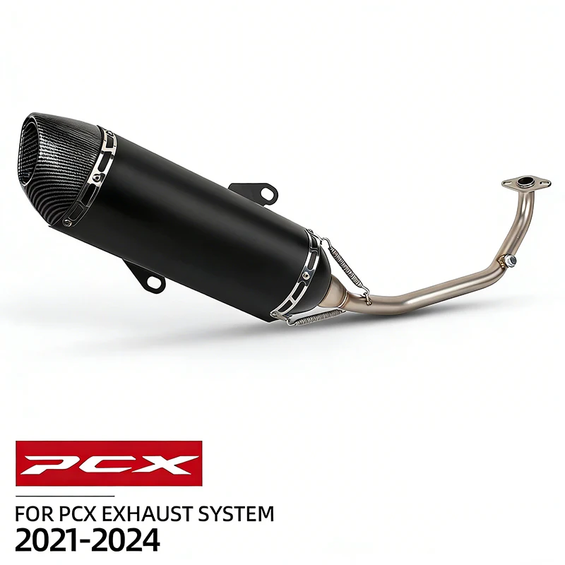 high quality Sport Exhaust Muffler Full System Stainless Blue Kit  for honda Pcx 125 150 160 Pcx125 Pcx160 R77 2021-2024year