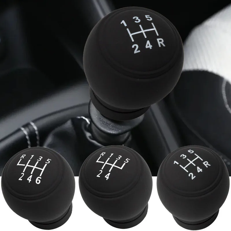 Universal Car Gear Shift Knob Silicone Cover Gear Rod Protect Case Dustproof WaterProof Lever Handle Skin Nonslip Manual Shifter