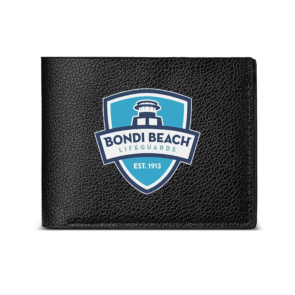 Bondi Beach Lifeguards Est 1913 Shield Logo Men's Wallet Card Holder Casual Business Fashion Design