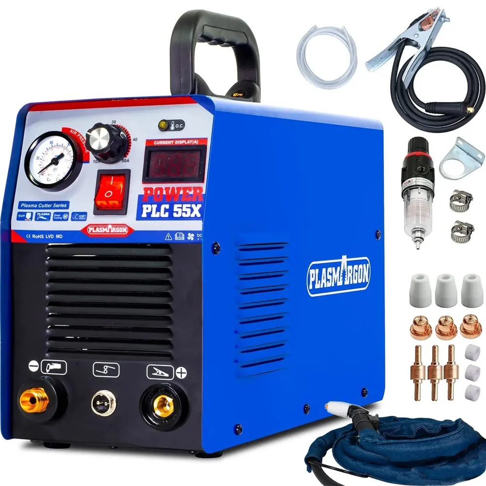 Plasmargon Cutting Machine PLC55/65 IGBT CNC Plasma cutter welding Inverter HF Luft Schneiden 50A/60A 110V/220V