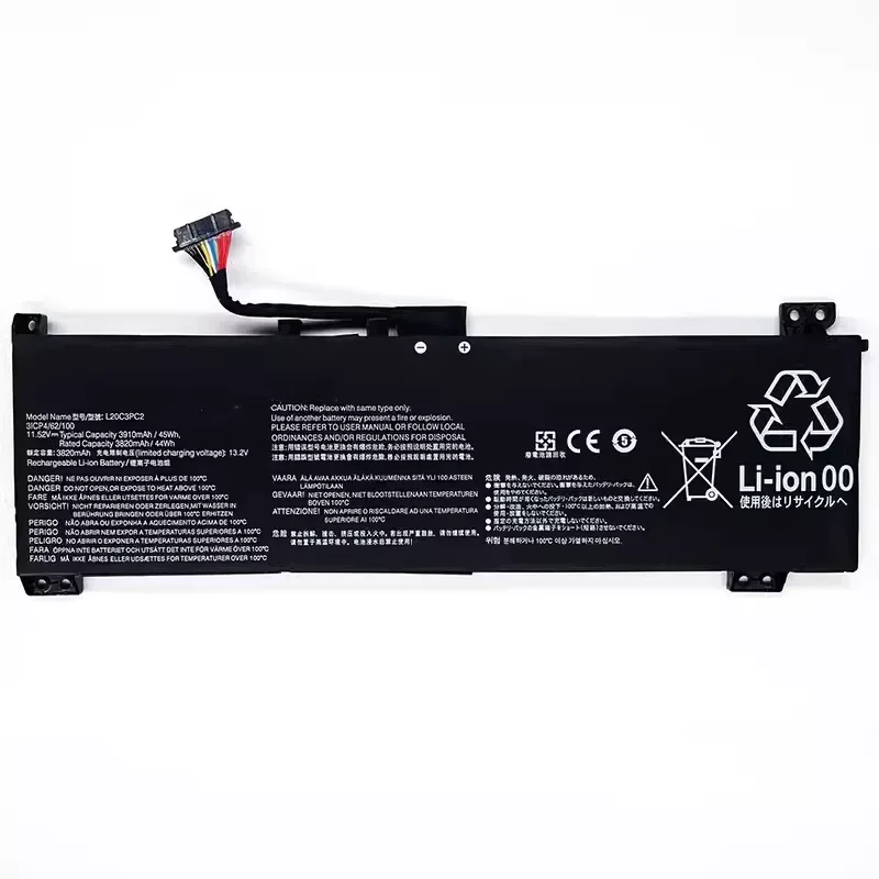 New L20C3PC2 11.52V 3910mAh 45Wh Laptop Battery for Lenovo Ideapad Gaming 3 15ACH6 15IHU6 82K1 82K2 L20M3PC2 L20L3PC2 L20D3PC2