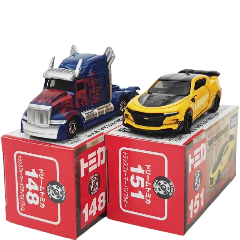 Anime Figures Original Takara Tomy Tomica Transformers Bumblebee Optimus Prime Convoy Transformers Toys for Children