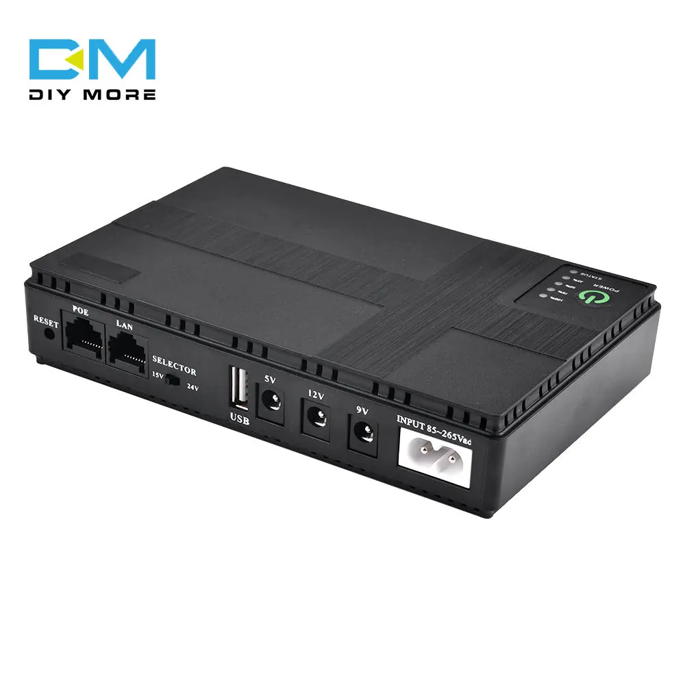 1018P Uninterruptible Power Supply for DC5V  9V 12V Mini UPS Battery Backup 8800mah 10400mAh Capacity for Router Monitor Camera