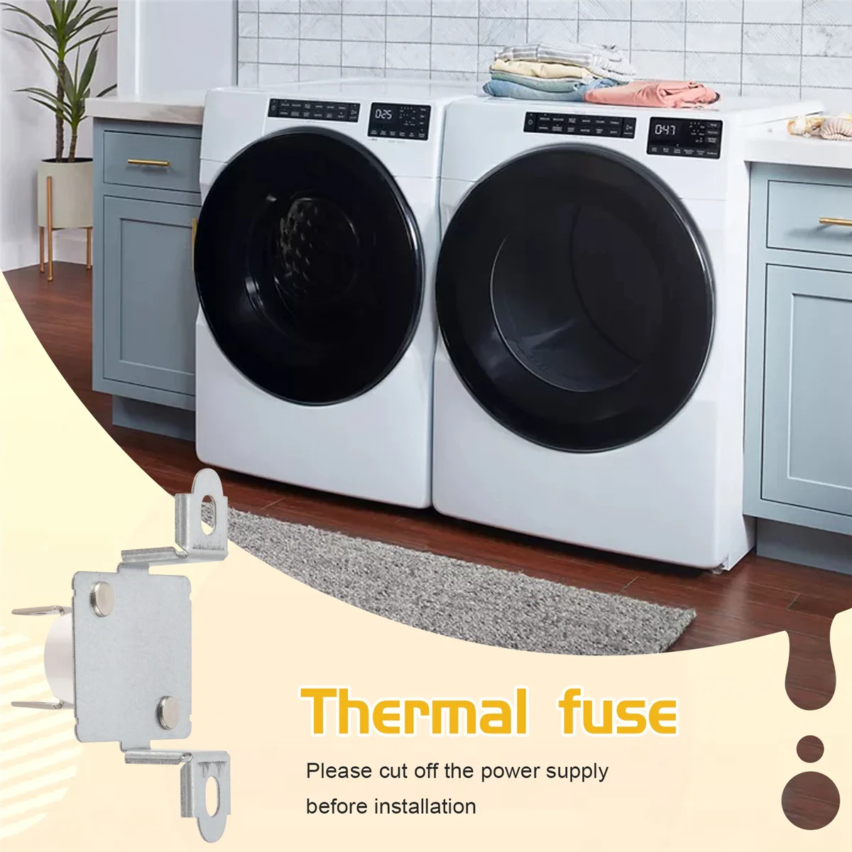 월풀 건조기용 열 퓨즈 교체, 40113801 건조기, WP40113801, AP6009129, PS11742274