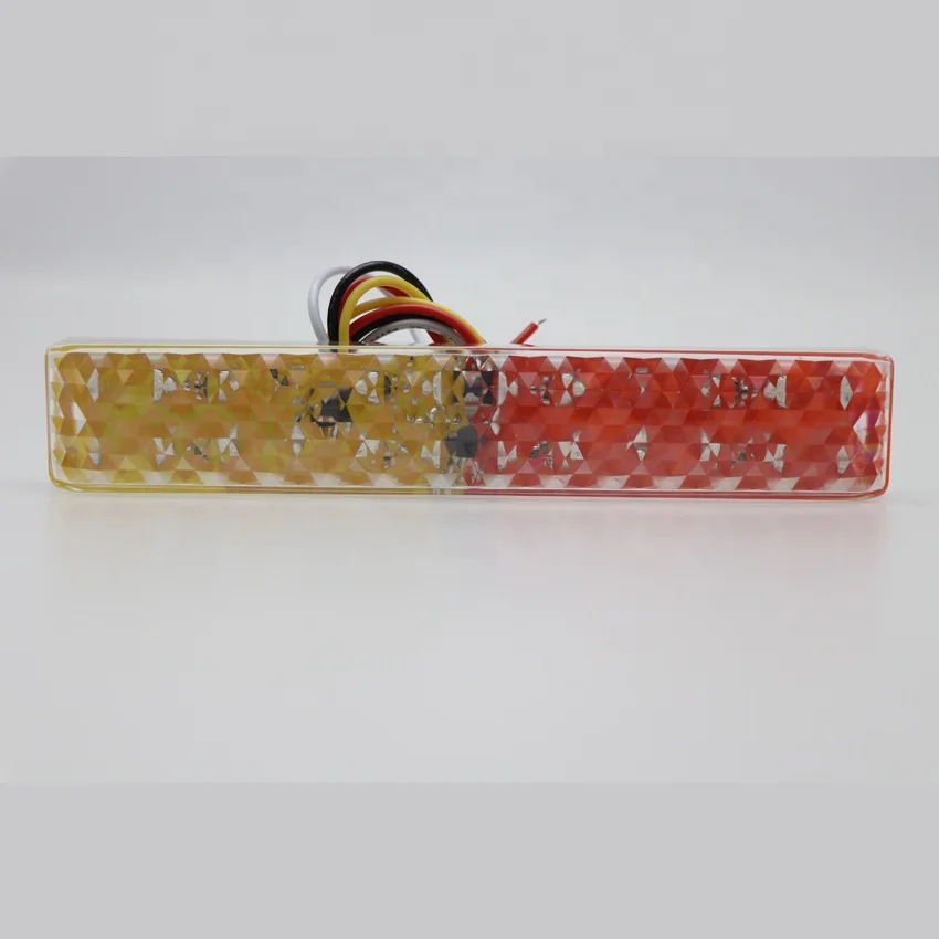 Rectangular 24 LED Dual Color Tail Light for Trailer Vehicle Ship Truck