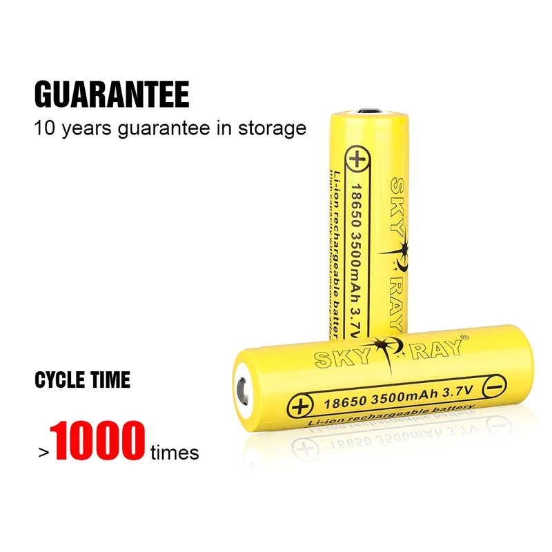 18650 Battery Original Li-ion 3500mAh Real Capacity 3.7V Lithium Rechargeable Batteries For Flashlight Batteries/UAV/Head Light