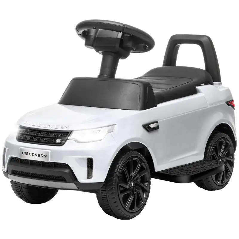 

Qaba 2 in 1 Land Rover Licensed 6V Ride on Car Sliding Car Battery Powered Electric Car w/ Headlights Music Horn, White