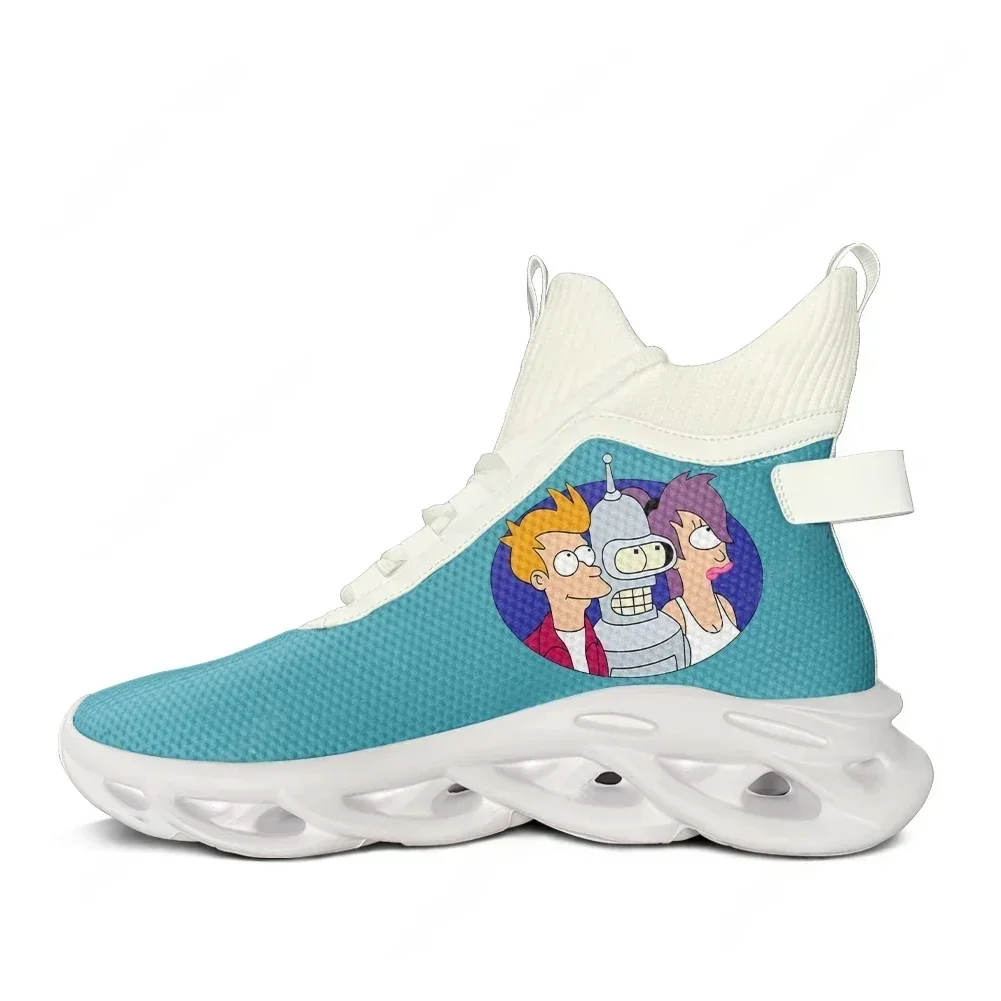 F-Futurama High Top Sneakers Anime Manga Men Women Teenager Sports Running Shoes Sneaker Lace Up Mesh Footwear Custom Made Shoe