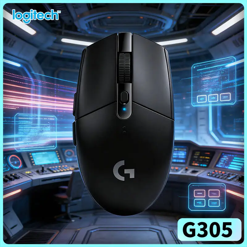 

Wireless Gaming Mouse Logitech G305, 12000 DPI HERO, 6 Custom Buttons, 250hr Battery, 99g, PC Mac Laptop Gamers Choice