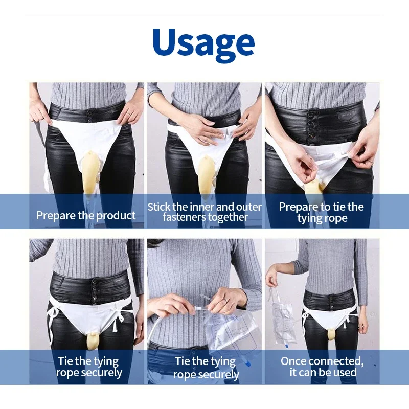 Sac d'urine réutilisable en silicone pour homme et femme, dispositif de cathcirculation urinaire, collecteur d'urinoir