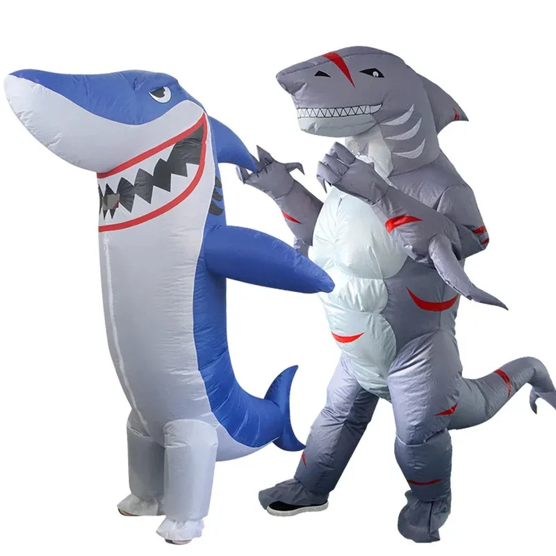 

WU01 Christmas Halloween Carnival Cosplay Masquerade Birthday Party Gift Cartoon Anime Monster Megalodon Inflatable CostumeJk5*！