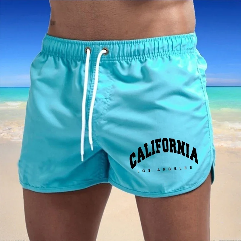 2026 New Mens Beach Shorts Printing Casual Quick Drying Surf Swimwear Outdoor Jogging Sweatpants Summer Swimming Sports Shorts