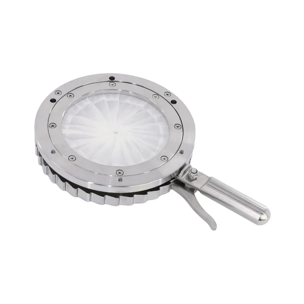 2026/DN200 8inch Iris Double Diaphragms valves Stainless Steel 304 Polyester Sleeve for Powder Solid Flowing