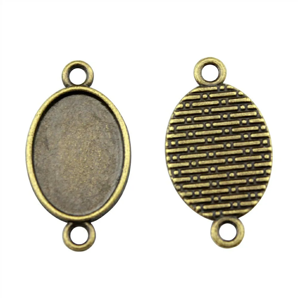 WYSIWYG 10 sztuk 18x25mm 13x18mm wewnętrzna rozmiar w stylu Vintage antyczny brąz antyczne srebro kolor podstawa z kameą i kaboszonem ustawienie złącze — zdjęcie 7