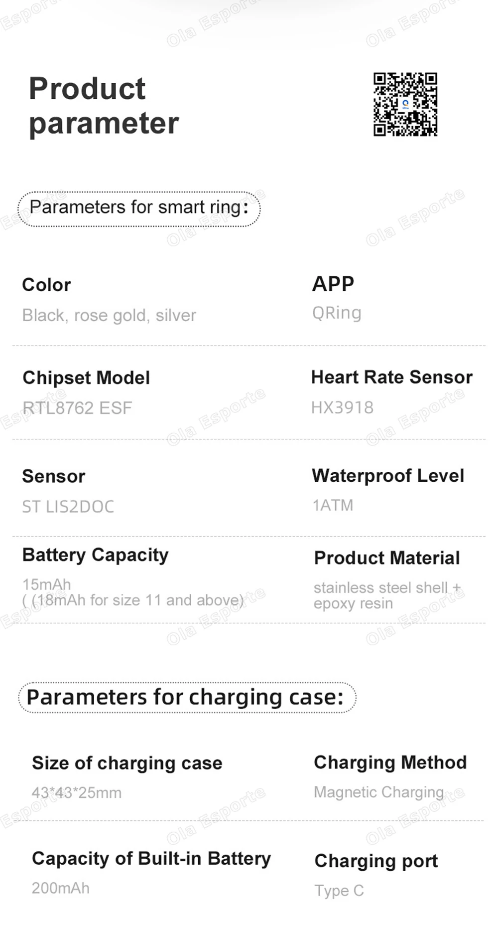 2026 Neue Videosteuerung GPS Motion Smart Ring LED-Anzeige Herzfrequenz Blutsauerstoff-Smartring IP68 & 5ATM Wasserdichter Sport-Smartring – Detail 13