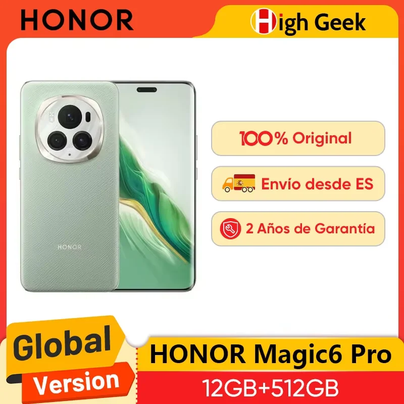 2024 new Global Version HONOR Magic6 Pro Snapdragon 8 Gen 3 6.8'' Quad-Curved Floating Screen 180MP Periscope Telephoto Camera