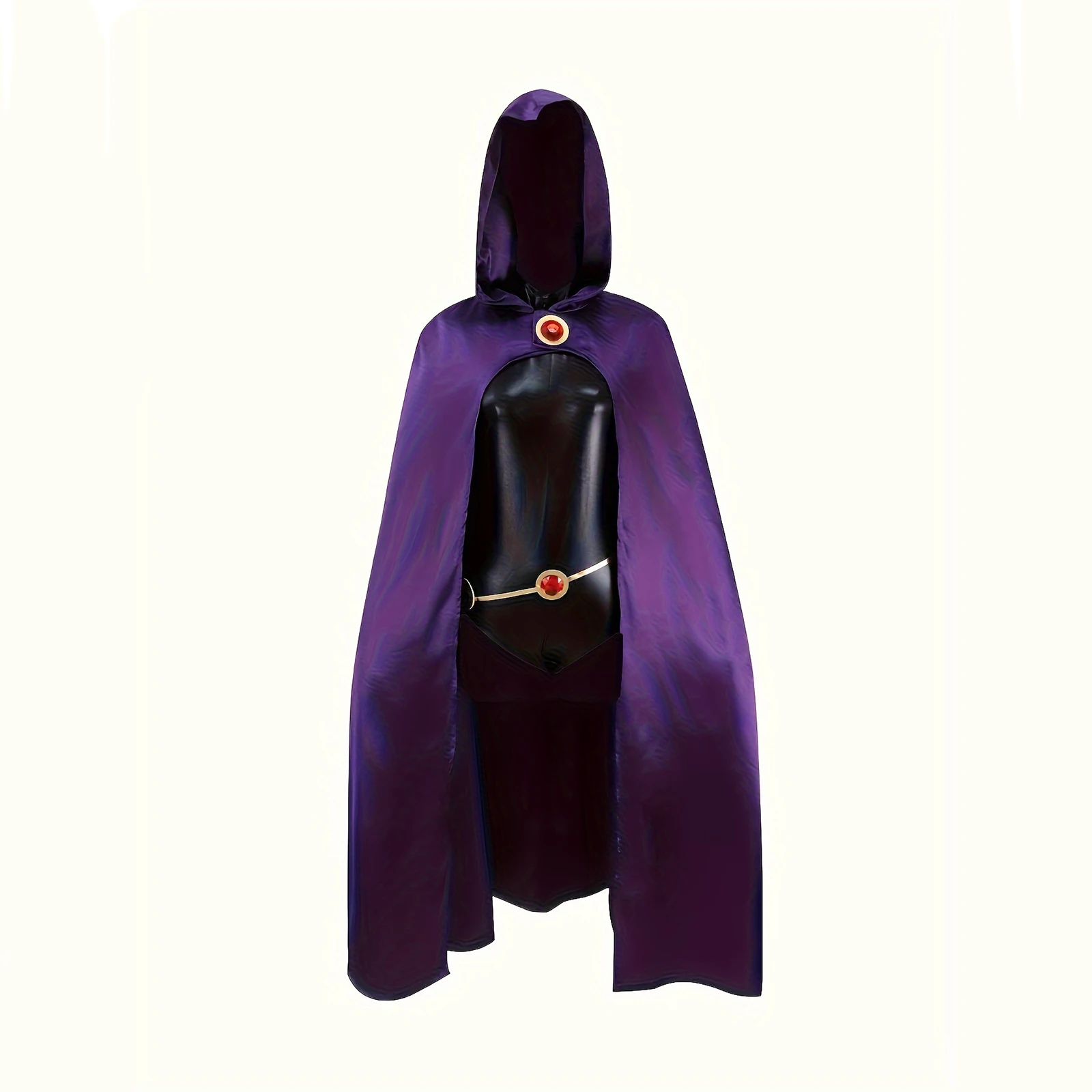 Der komplette Satz lila Anime-Bühnenkostüme für das Halloween-Cosplay des Crow Boy Titan Raven