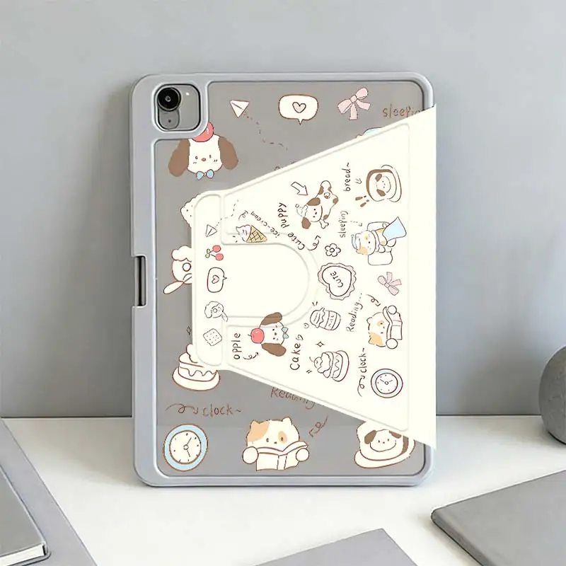 Tri-Fold 360° Rotation Smart Case For IPad Mini6 8.3 Pro 10.5 Pro11 iPad 10.2 7/8/9 4/5 10.9 10th iPad A16 2025 11 Air11/13