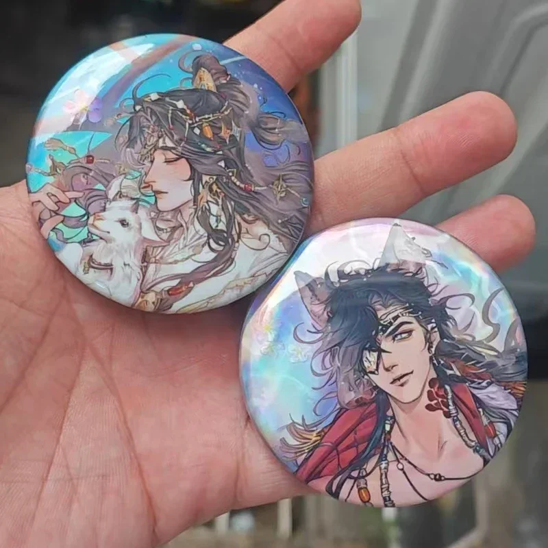 2Pieces Heaven Official’s Blessing Brooch for Backpack Yue Zhao Jiang Ye Tian Guan Ci Fu Hua Cheng Xie Lian Cosplay Badge Pin
