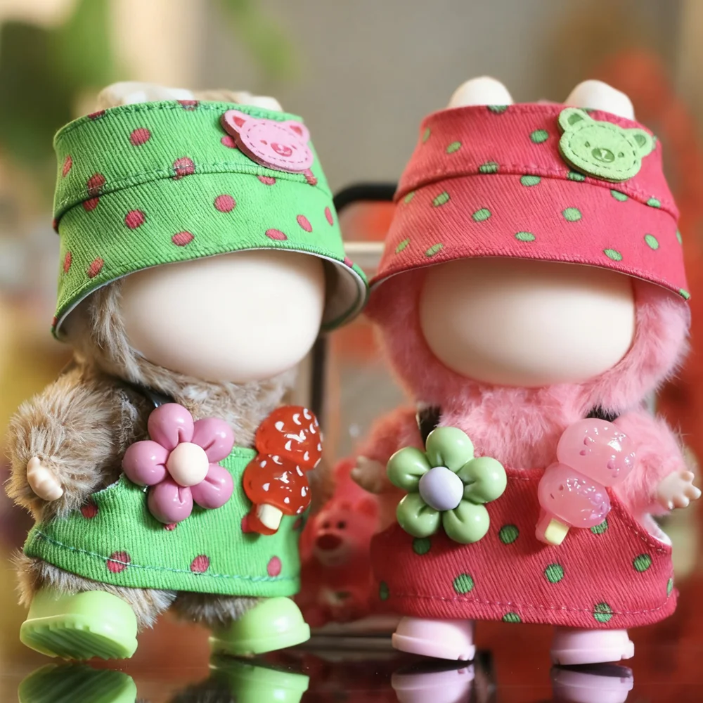 ชุดเอี๊ยมตุ๊กตาขนาดเล็กสำหรับตุ๊กตา Labubu ขนาด 4.0 นิ้ว อุปกรณ์เสริมชุดคอสตูมตุ๊กตาไอดอลเกาหลีขนาด 10 ซม. เสื้อผ้าหรูหราสำหรับตุ๊กตา DIY ของตกแต่งพวงกุญแจ