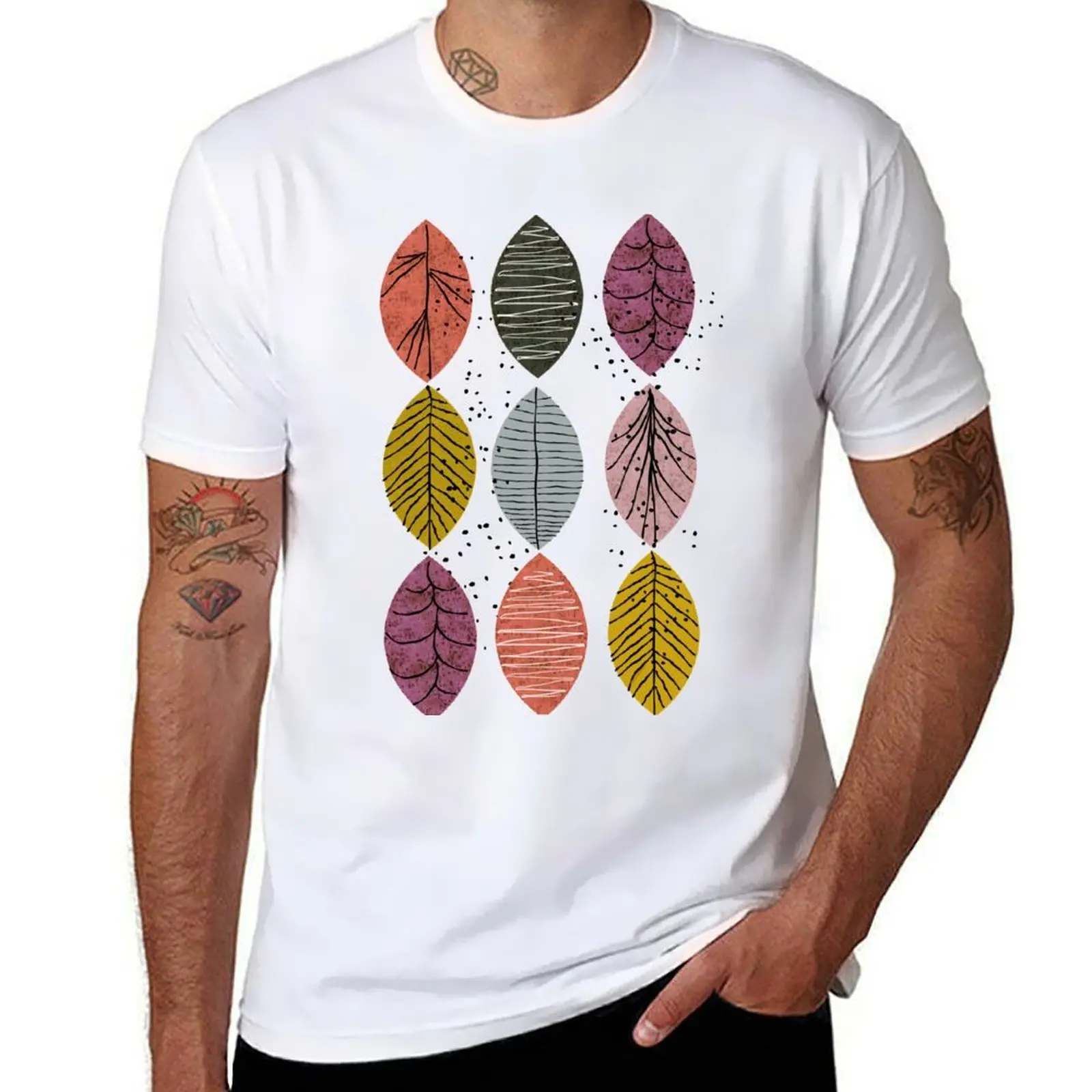 

Nature Leaves by Seasons T-Shirt t shirts for man pack cotton t shirt for man T-Shirt