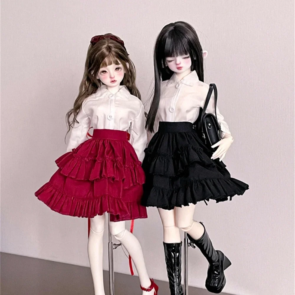 

Handmade 1/4 Scale BJD Beauty Doll's Clothes Two Colors Hot Girl Set Shirt Skirt Fit Action Figure Body