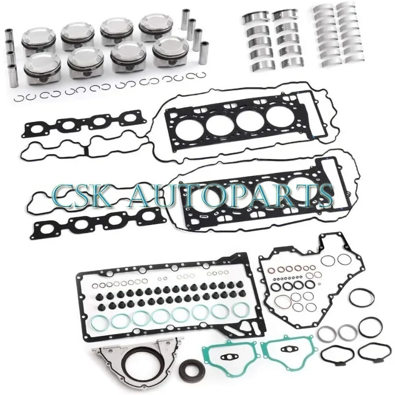 

Overhaul Rebuild Pistons Bearings Kit For BMW 750i X5 X6 F02 F15 E70 E71 N63 4.4 Engine