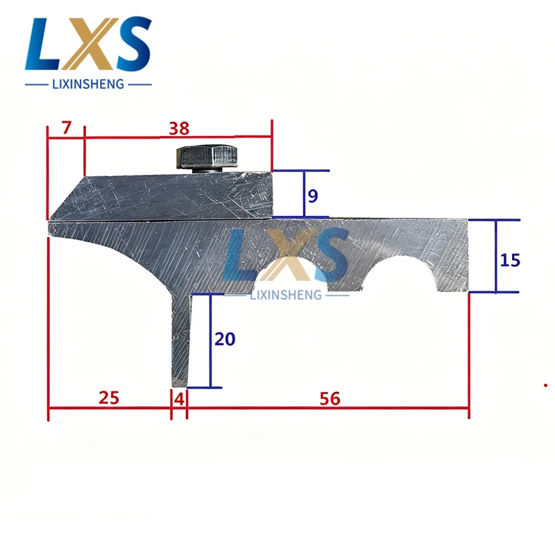 Printing/Coating Machine Squeegee Blade Aluminum Holder Ink/Glue Scraper Clamp with Adjustable Angle & Custom Length