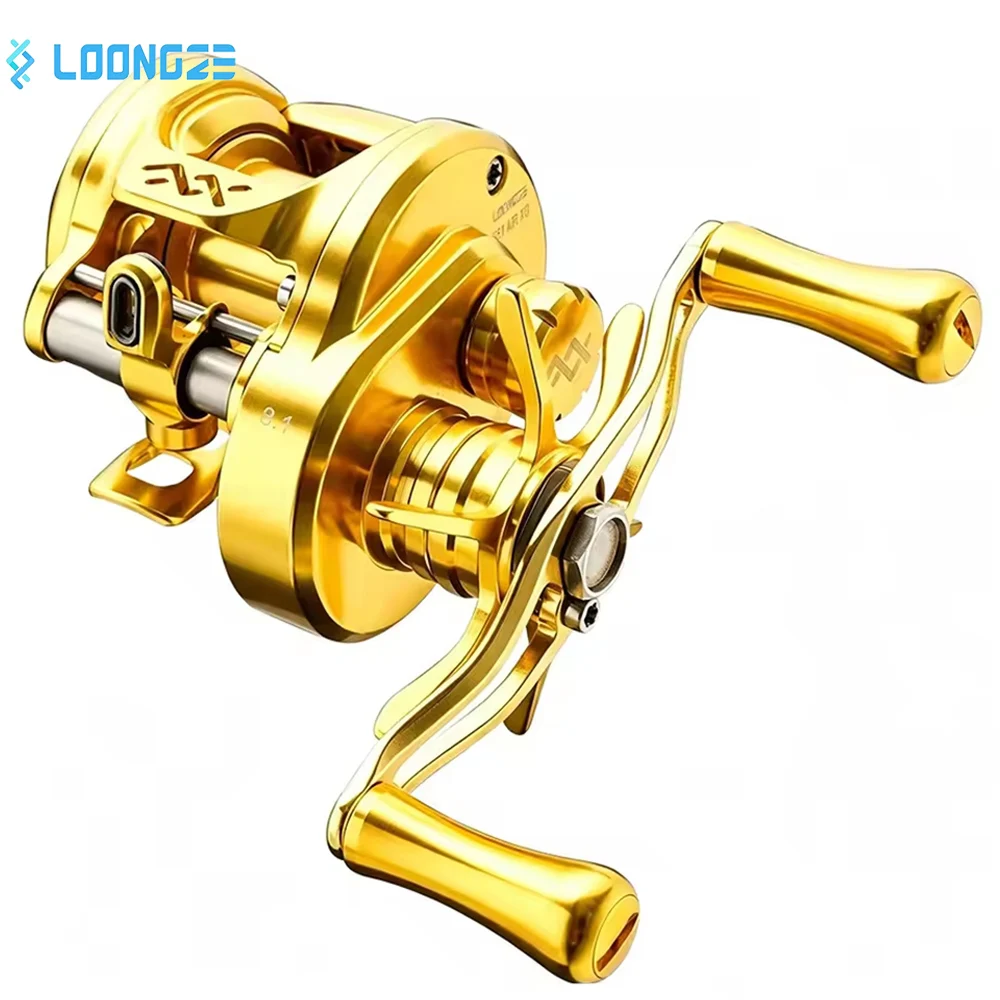 Image of LOONGZE Airlite NEW B50/51MC BFS Baitcasting-Rolle Vollmetall-Baitcast-Rolle mit 8,1:1 Übersetzungsverhältnis Ultraleichte Finesse-Angelrolle