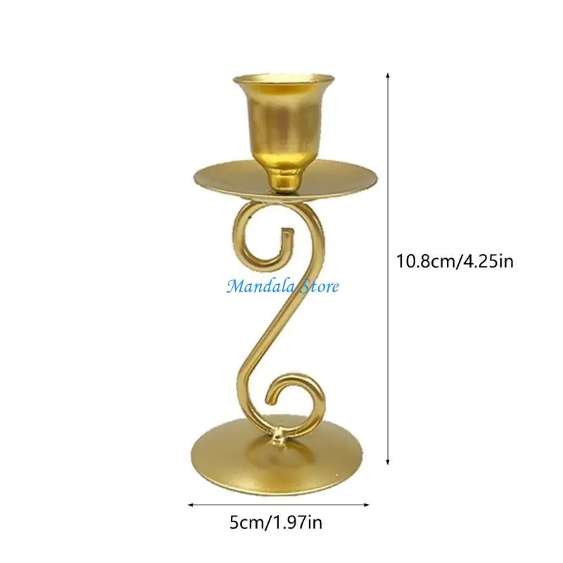 

U2JC Modern Wrought Iron Holders Iron Holder Metal Candlestick