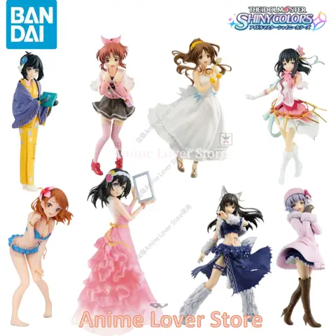 Bandai Original THE IDOLM@STER EXQ Anime Figure Shibuya Rin Fujiwara Hajime Action Figure Toys Collectible Model Ornaments