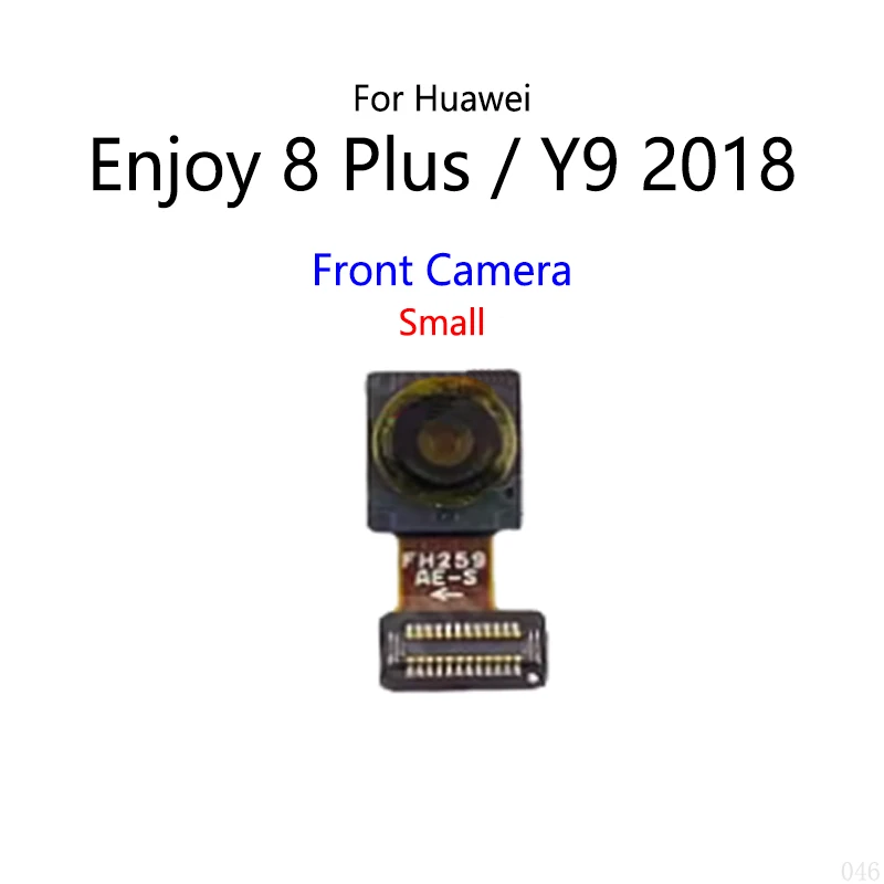 Front Camera Back Facing Big Small Main Rear Camera Module Flex Cable For Huawei Enjoy 8 Plus / Y9 2018
