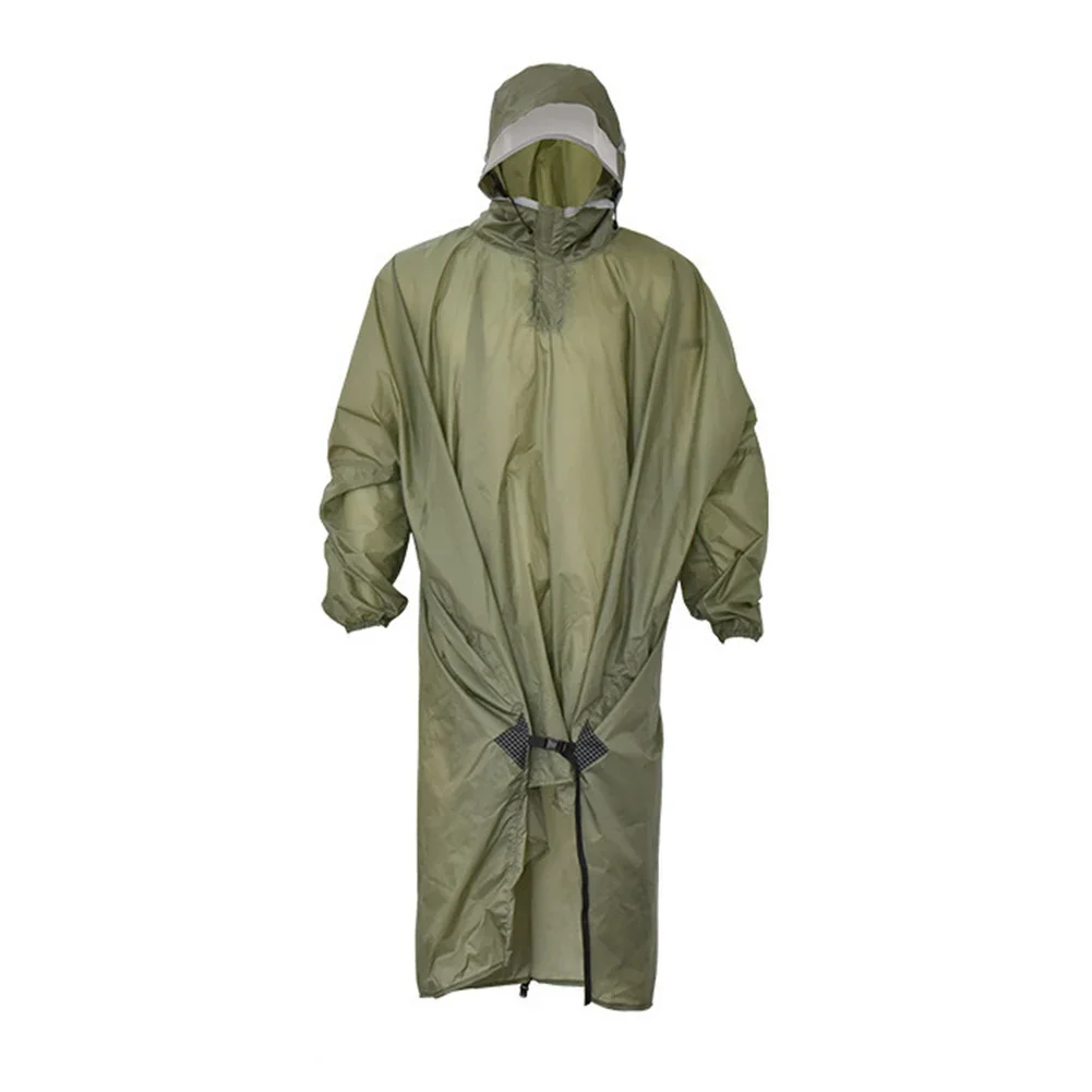 

Hiking Rain Poncho Camping Raincoat Camping Hiking Anti-stepping Design Good Waterproof Performance Plaid Cloth