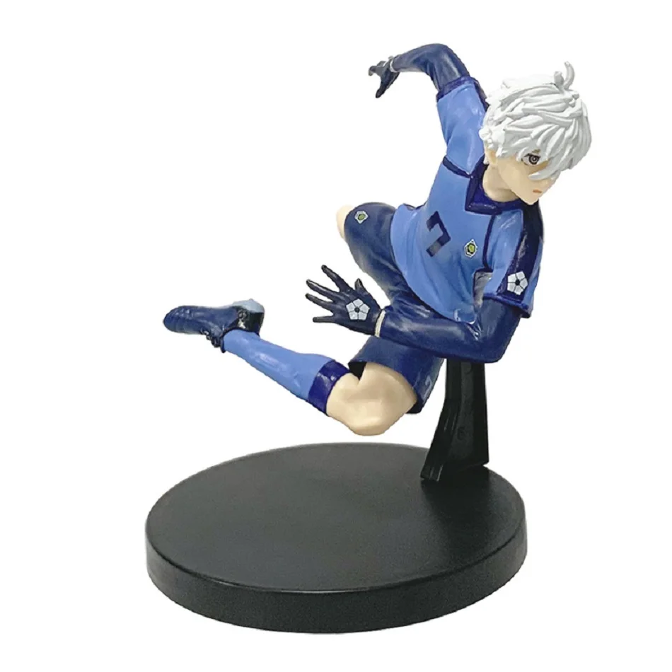 Heiß begehrte Anime BLUE LOCK Animation Version Blue Forbidden Zone Idol Figur Itoshi Nagi Nr. 10 PVC Modell Ornament Sammlerstück Spielzeug Geschenk – Detail 17
