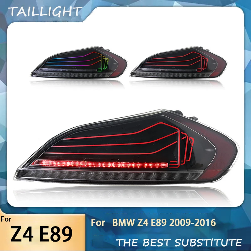 Car LED Taillights For BMW Z4 E89 2009-2016 Tail lights RGB Style Full LED Taillights Rear brake Reverse Turn Signal Lamp