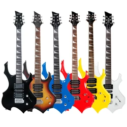 Irin guitarra elétrica 24 trastes 6 cordas corpo de bordo guitarra elétrica com saco alto-falante peças de guitarra necessárias acessórios