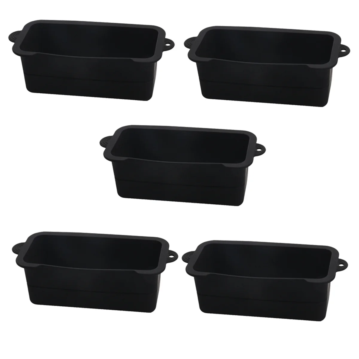 

AT13 Black Silicone Grease Cup Liner, Reusable Grease Catcher Cup Liner BBQ Grease Pan, Drip Tray