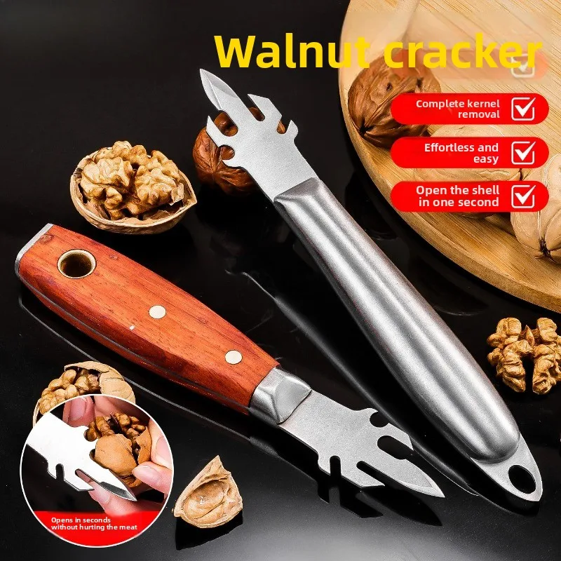 Multifunctional Household Efficient Nut Cracker Thickened Stainless Steel Labor-Saving Walnut Opener