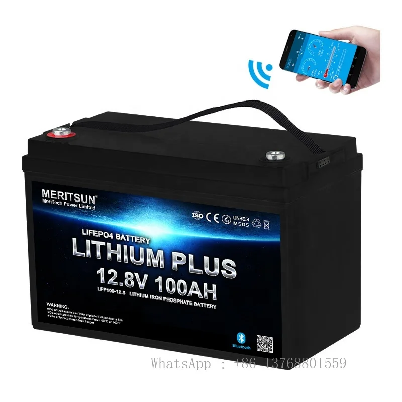 LiFePo4 Battery 12v/12.8v 100ah 120ah 150ah Lithium Ion With BT BMS For Marine/RV/Solar System/Golf