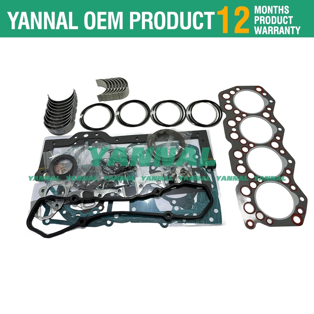 S4E S4E2 Overhaul Re-Ring Kit Fits For Mitsubishi S4E S4E2 Engine FD20 FD23 FD25 Forklift