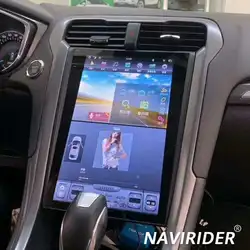12.1inch Multimedia Car Video Player Tesla Style Android Screen GPS Navigation Carplay Auto For Ford Fusion mondeo 2014 - 2019